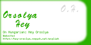 orsolya hey business card